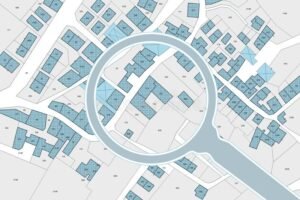 Come si Legge una Visura Catastale: Guida Pratica per Principianti 36 mappa catastale dettagliata con edifici visibili