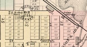 mappa storica con numeri civici antichi